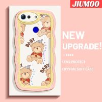 เคส JIUMOO สำหรับ Honor V20 V30 Pro เคสรูปหมีสำหรับเด็กมาคารอนโคโลเรียเคสมือถือกันกระแทกแบบใสนิ่มเคสป้องกันการตกหล่นกล้องเก๋ไก๋ฝาครอบป้องกันซิลิกาเจลแบบใหม่