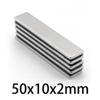 10-100 pces 50x10x2mm powerful permanent magnet 50x10x2 block strong rare earth magnet N35 rectangular neodymium magnets