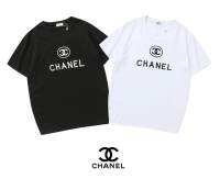 Hachi เสื้อยืด เสื้อยืดchanel สีดำ / สีขาว แขนสั้น คอกลม Size  M (เสื้อ-mดำ) เนื้อผ้านิ่ม ใส่สบาย T-shirt bkkfasion