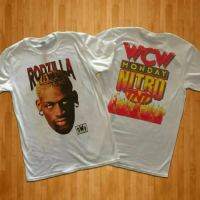 Classic Retro Gildan Rodzilla Dennis Rodman 1998เสื้อยืด