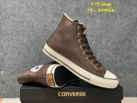 รองเท้าผ้าใบCONVERS All Star (หนัง) หุ้มข้อ สวยแท้ตรงปก100% รองเท้าผ้าใบผช คอนเวิส รองเท้าผ้าใบผญ รองเท้าหนัง☑️ รองเท้าแฟชั่น G25A027