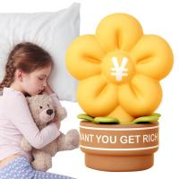 Pat Night Light Timing Get Rich Flower Room Atmosphere Mini Table Lamp Silicone Nursery Night Light Cute Atmosphere Bedside Lamp for Bedroom Bedside Table Desk expedient