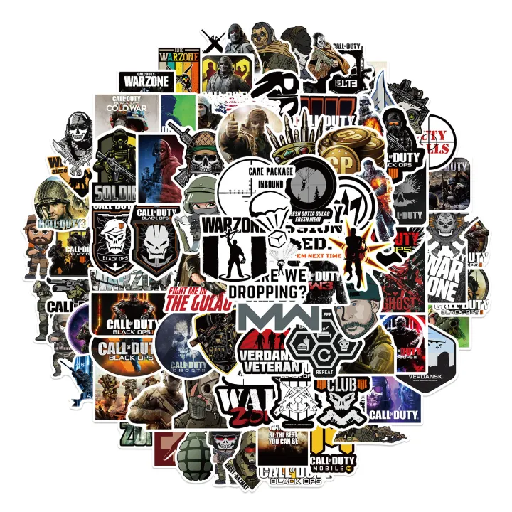 💥พร้อมส่ง💥call of duty sticker สติกเกอร์กันน้ำรูปแบบที่แตกต่างกัน, 100 ...