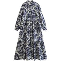 European and American style 2023 summer new fashion trend womens printed midi dress 2183066 400