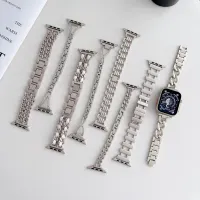 Women Starlight Metal Strap for Apple Watch Ultra Band 49mm 44mm 42mm 45mm Stainless Steel Bracelet IWatch Series 8 7 SE 6 5 3 Straps