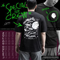 Limited Edition เสื้อยืดสกรีนโลโก้ Cherrydog สกรีน หน้า-หลัง ทรง Oversized สีดำ ขนาด M, L, XL