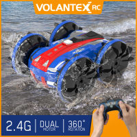 Volantex RC Car 2.4GHZ 4WD Off Road ยานพาหนะสะเทินน้ำสะเทินบกกันน้ำรถบรรทุกมอนสเตอร์ 360 ° Drift Stunt Waterproof RC Monster Stunt Truck รถชายหาดของเล่นของขวัญสำหรับเด็ก