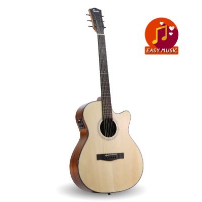 กีตาร์โปร่งไฟฟ้า Gusta OM2CE Acoustic-Electric Guitar