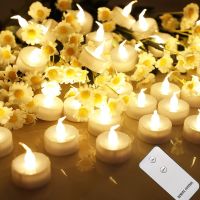 LED Tea Light Flameless Flickering Candles With Remote Control / Auto Timer Electronics Battery Operated Votive Light Home Decor