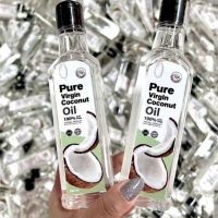 แพ็คเกจใหม่ Pure virgin coconut oil เพียวเวอร์จิ้นน้ำมันมะพร้าวสกัดเย็น น้ำมันมะพร้าวบริสุทธิ์ 100% ขนาด 250 ML.