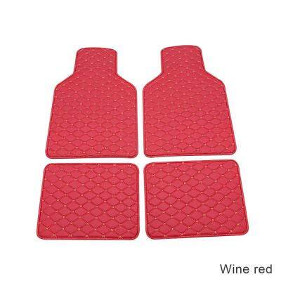 2021Optional 4PCS Universal Car Floor Mats Carpet Mats Waterproof Anti-dirty Floor Mats for All Cars Car Accessories PVC Carpet