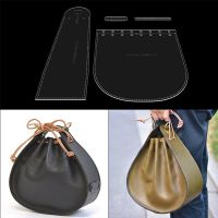 Leather template diy hand tools ladies handbag shoulder messenger bag acrylic template sewing pattern