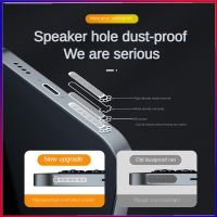 8pcs/set Phone Dust Plug For Iphone 14 4pcs Short 4pcs Long Speaker Dustproof Stickers Mesh Speaker Anti Dust Adhesive Cover