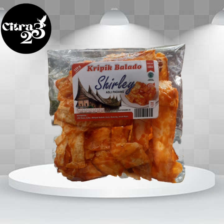 Kripik Balado Shirley Asli Padang 250gr Pedas Gurih Enak Lazada