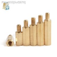 30pcs M2.5/M3/M4 6mm Hex Nut Spacing Screw Brass Threaded Pillar Pcb Standoff Spacer