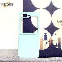 เคสซิลิโคน KISSCASE เหมาะสำหรับ Samsung Galaxy Z Flip 5ซิลิโคนเหลวป้องกันลายนิ้วมือป้องกันการตกหล่นกันกระแทกสีสันสำหรับรุ่นใหม่ Samsung Galaxy Z Flip 5