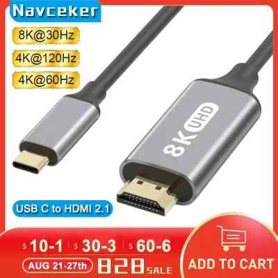 2022 8K Best USB C 3.1 to HDMI 4K Adapter Cables Type C to HDMI Cable for MacBook Samsung Galaxy S9/S8/Note 9 Huawei USB-C HDMI
