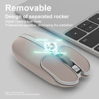 2022 New X1S Wired Wireless Mouse Battery Level Visible Silent Click 2400 DPI Adjustable Rechargeable Pebble Optical Mice for PC