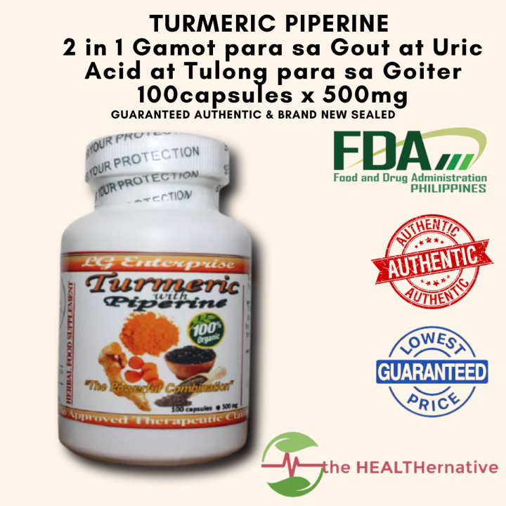 Turmeric with Piperine Natural Pain Reliever AntiAging Weight