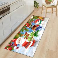 Christmas KITCHEN MAT Entrance พรมเช็ดเท้าห้องนั่งเล่นห้องนอน hallway ตกแต่งพรมปูพื้น3D ห้องน้ำพรมกันลื่น