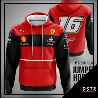 2023 style F1 Hoodie Jacket One Team Suderia Ferrari01  Charles Leclerc Full Print Size XXS-6XL，can be customization