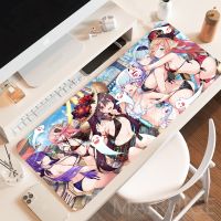 ♗◄ Genshin Impact Mouse Pad Sexy HUTAO Mouse Mat XXL Yae Miko Carpets Hentai Anime Playmats Large Keyboard Pad for Computer Mouse