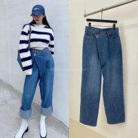 NEW!! RANI DENIM?(S/M/L: 550฿ฟรีส่ง) กางเกงยีนส์ เอวสูง ทรงป้ายหน้า ดีเทลเก๋มากก สวยสุดๆ ที่เกาหลีกำลังฮิตเลยค่ะ t.house