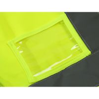 Hi-Vis Safety Vest With Zipper Reflective Jacket Security Waistcoat 4 Pockets