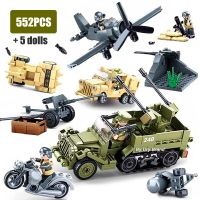 NEW LEGO Sluban City WW2 Series Army Vehicle Tank Airplane SUV Car Soldiers Figures DIY Building Blocks Bricks Toys Gifts for Boys B0812
