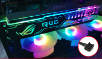 แผ่นค้ำ การ์ดจอ ในเคส RGB VGA ROG เพื่อรองรับการ์ดจอที่มีน้ำหนักมาก สินค้าใหม่ ราคาสุดคุ้ม พร้อมส่ง ส่งเร็ว ประกันไทย CPU2DAY