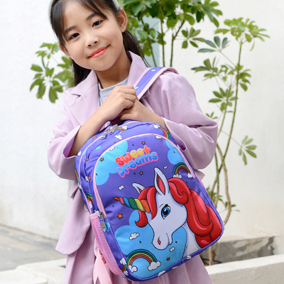 Sillmer 2022 Trend Girl Unicorn Schoolbags ขนาดใหญ่ความจุกระเป๋าเป้สะพายหลังการ์ตูนโรงเรียนอนุบาลกระเป๋าเป้สะพายหลังโรงเรียนประถม Kawaii กระเป๋าเด็ก