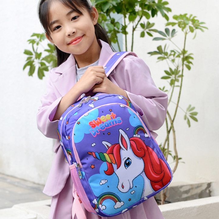 sillmer-2022-trend-girl-unicorn-schoolbags-ขนาดใหญ่ความจุกระเป๋าเป้สะพายหลังการ์ตูนโรงเรียนอนุบาลกระเป๋าเป้สะพายหลังโรงเรียนประถม-kawaii-กระเป๋าเด็ก