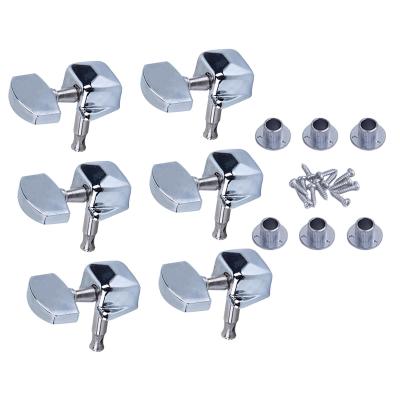 ；‘【； 6X Guitar String Tuning Key Pegs Tuners Set 3Right3left For Electric Classic Acoustic Guitar Bass