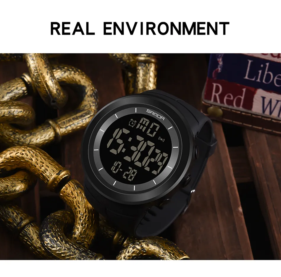 Luxury Men Analog Digital Military Sport Led Waterproof Wrist