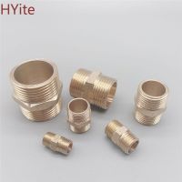 Brass Pipe Hex Nipple Fitting Quick Adapter 1/8" 1/4" 3/8" 1/2" 3/4" 1" BSP Male Thread Water  oil and gas Connector Pipe Fittings Accessories