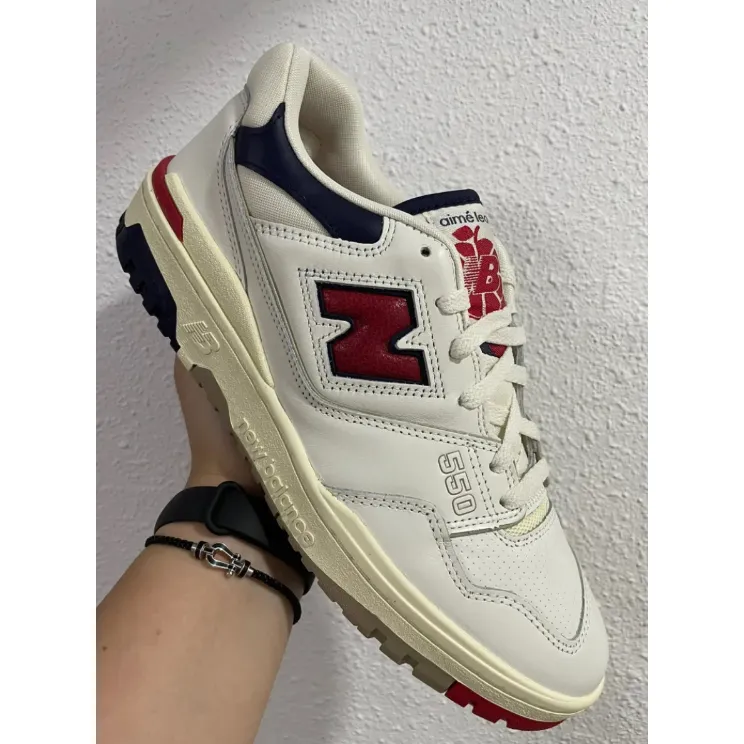 Aim é Leon Dore x New Balance 550 White Red Original | Lazada PH