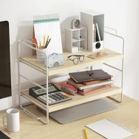 Office Simple Assembly โต๊ะตู้เดสก์ท็อปสำเร็จรูปชั้นวางเหล็กดัดนักเรียน Creative Small Bookshelf