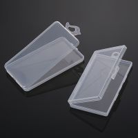 Transparent Plastic Reuseable Storage Box Rectangle Jewelry Display Organizer Cards Case Hardware Accessories Container Tools