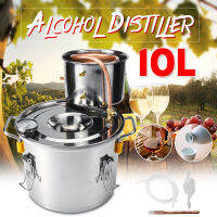 810122235L Durable Home DIY Distiller Moonshine Alcohol Stainless Copper Alcohol Whisky Water Wine Essential Oil Brewing Kit