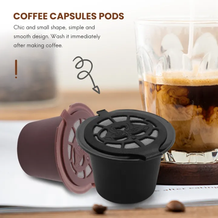3 Pcs Refillable Reusable Espresso Capsule for Nespresso Coffee Machine