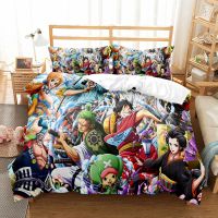 ☈♠☇ Legend Dr Luffy Anime Duvet Cover Set King Queen Double Full Twin Single Size Bed Linen Set