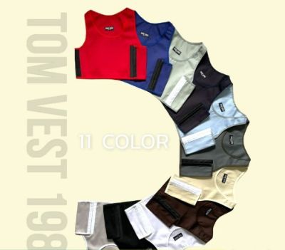 เสื้อกล้ามทอม ครึ่งตัวตะขอ สีใหม่ 6 สี