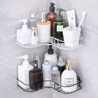 ■✟❧ Punch-Free Bathroom Shelf Shower Shelves Shampoo Storage Rack Kitchen Storage Holder Wall Mounted Organizer Bathroom Accessories