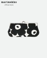 MARIMEKKO SILMÄLASIKUKKARO MINI UNIKKO กระเป๋า กระเป๋าลายดอกไม้ กระเป๋าใส่เหรียญ Coinpurse Purse กระเป๋าตัง กระเป๋าสีดำ กระเป๋าผญ กระเป๋าสตางค์