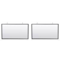 2X Portable Projector Screen for Home Theater Outdoor HD White Foldable Anti-Crease (120Inch)