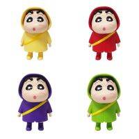 ANIMEN 5pcs/set ของตกแต่งเค้ก ฟิกเกอร์อนิเมะ Crayon Shin-chan เครื่องประดับคอสเพลย์ ตกแต่งเดสก์ท็อป ของเล่นตุ๊กตาสีเทียน เครยอนชินจัง การ์ตูนลายการ์ตูน อุปกรณ์ต่อพ่วงของเล่น ของขวัญวันเกิดของขวัญ