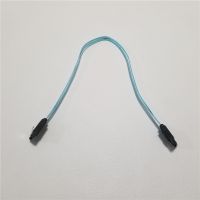 HDD SSD Dual Channel 7pin SATA 3.0 Female to Female F/F Extension Data SAS Cable Shielding Blue 6Gbps 20cm