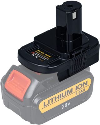 {“: แบตเตอรี่ DM18RL อะแดปเตอร์แปลงยูเอสบี DM20ROB สำหรับ Ryobi Convert Dewalt 20V Milwaukee 18ถึง18V ตัวแปลงแบตเตอรี่