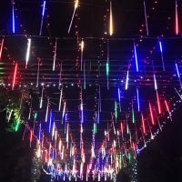 LED Meteor Shower Rain Lights 30CM 50cm 8Tubeset LED Christmas Wedding Garden Decoration String Light 110V220V
