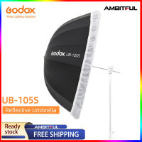 Godox UB-105S 41 นิ้ว 105 เซนติเมตรพาราโบลาสีดำสะท้อนแสงร่มสตูดิโอแสงร่มที่มีสีดำเงินD Iffuserปกผ้า